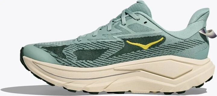 HOKA Men's Challenger 8 Shoes in Jade/Truffle Salt - Image 8