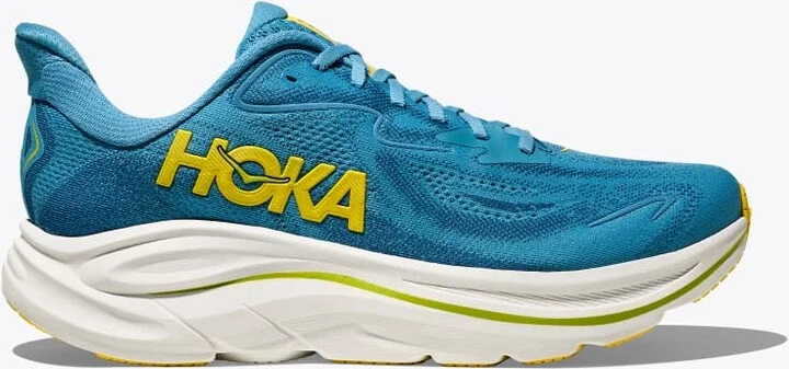 HOKA Men's Clifton 10 Shoes in Alpine Blue/Foggy Night