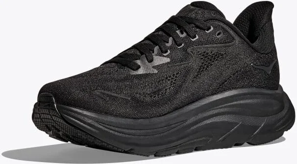 HOKA Men's Clifton 10 Shoes in Black/Black - Image 3