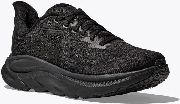 HOKA Men's Clifton 10 Shoes in Black/Black - Image 6