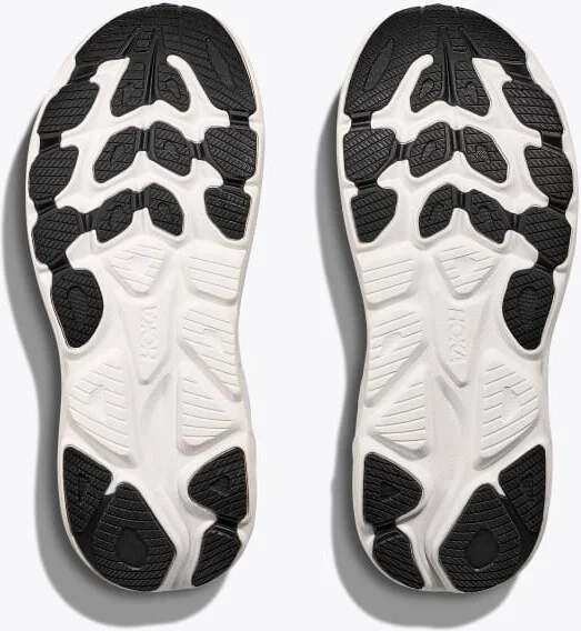 HOKA Men's Clifton 10 Shoes in Black/White - Image 7