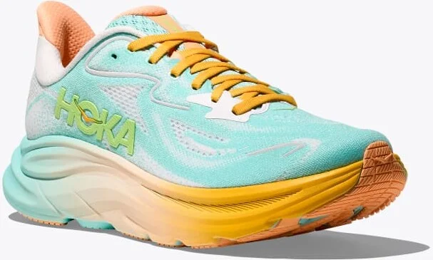 HOKA Men's Clifton 10 Shoes in Blue Spark/White - Image 6