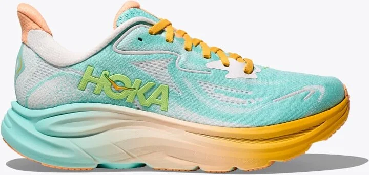 HOKA Men's Clifton 10 Shoes in Blue Spark/White