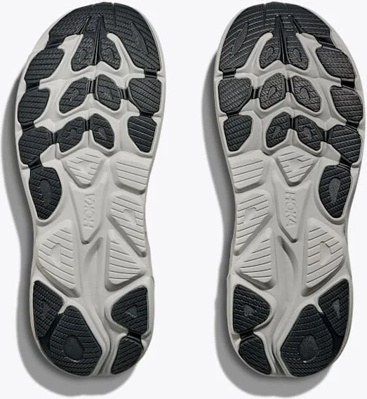 HOKA Men's Clifton 10 Shoes in Carbon Black/Satellite Grey - Image 7