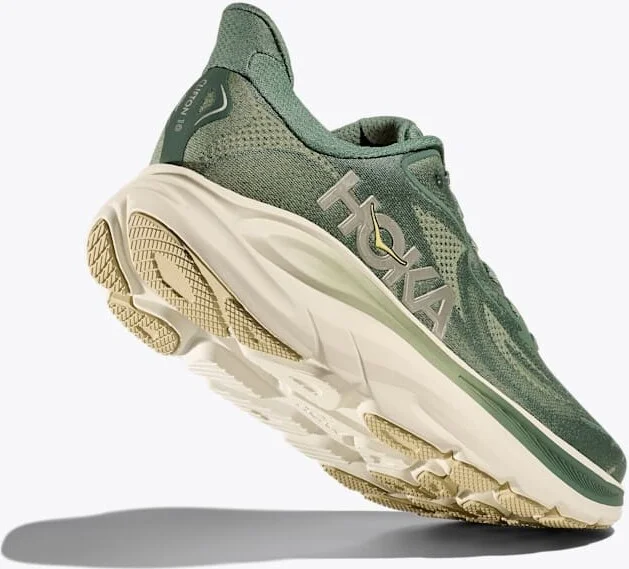 HOKA Men's Clifton 10 Shoes in Fern/Truffle Salt - Image 4