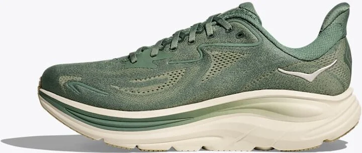 HOKA Men's Clifton 10 Shoes in Fern/Truffle Salt - Image 8