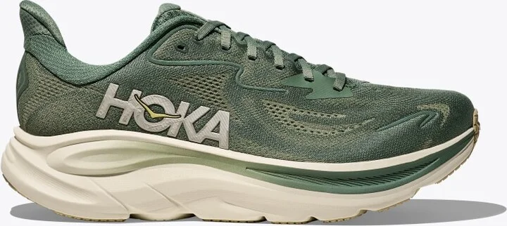 HOKA Men's Clifton 10 Shoes in Fern/Truffle Salt