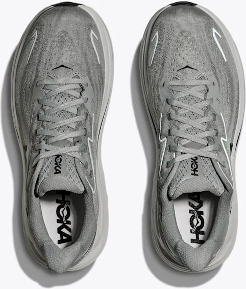 HOKA Men's Clifton 10 Shoes in Galactic Grey/Asteroid - Image 2