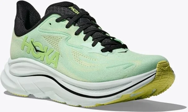 HOKA Men's Clifton 10 Shoes in Mint Fluorite/Luna Moth - Image 6