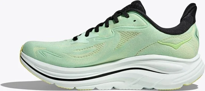 HOKA Men's Clifton 10 Shoes in Mint Fluorite/Luna Moth - Image 8