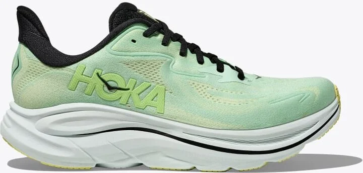 HOKA Men's Clifton 10 Shoes in Mint Fluorite/Luna Moth