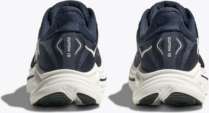 HOKA Men's Clifton 10 Shoes in Navy/White - Image 5