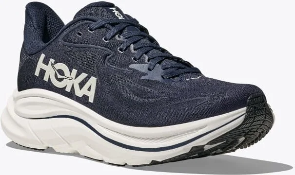 HOKA Men's Clifton 10 Shoes in Navy/White - Image 6