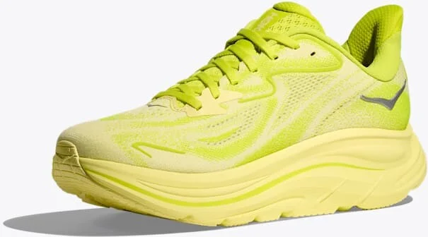 HOKA Men's Clifton 10 Shoes in Neon Hoka Citrus/Sunlight - Image 3