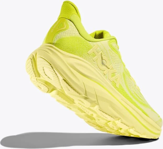 HOKA Men's Clifton 10 Shoes in Neon Hoka Citrus/Sunlight - Image 4