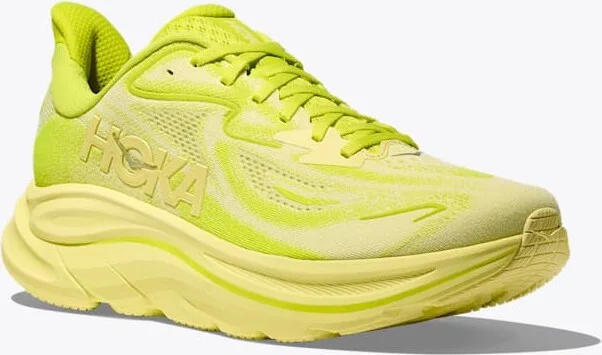 HOKA Men's Clifton 10 Shoes in Neon Hoka Citrus/Sunlight - Image 6