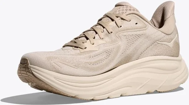 HOKA Men's Clifton 10 Shoes in Oatmeal/Oat Milk - Image 3