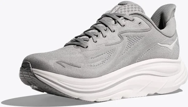 HOKA Men's Clifton 10 Shoes in Stellar Grey/Stardust - Image 3