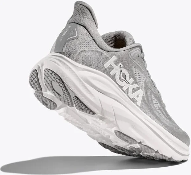 HOKA Men's Clifton 10 Shoes in Stellar Grey/Stardust - Image 4