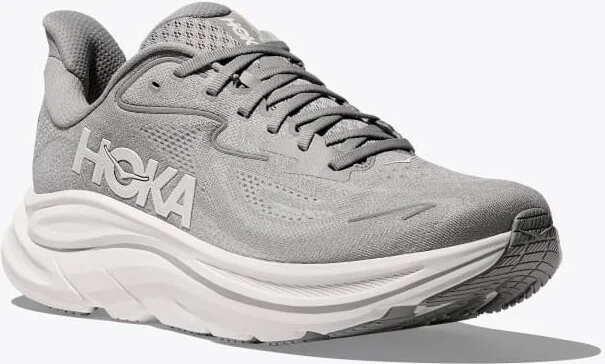 HOKA Men's Clifton 10 Shoes in Stellar Grey/Stardust - Image 6