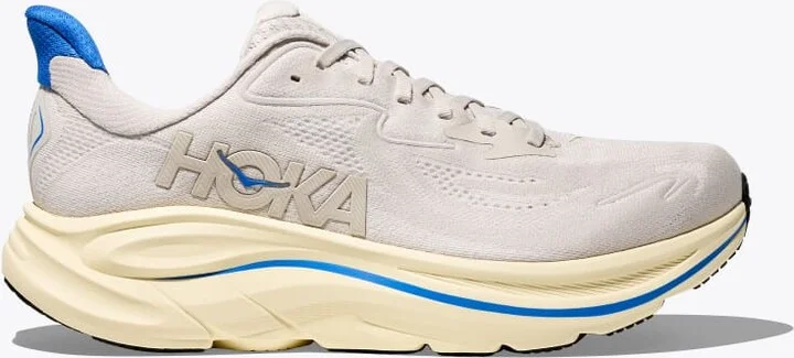 HOKA Men's Clifton 10 Shoes in Stucco/Virtual Blue