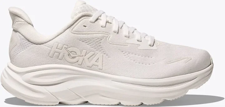 HOKA Men's Clifton 10 Shoes in White/White