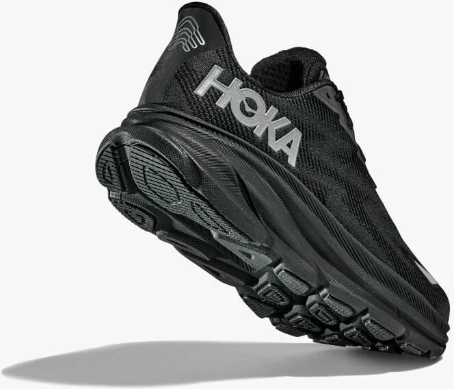 HOKA Men's Clifton 9 GTX Shoes in Black/Black - Image 4