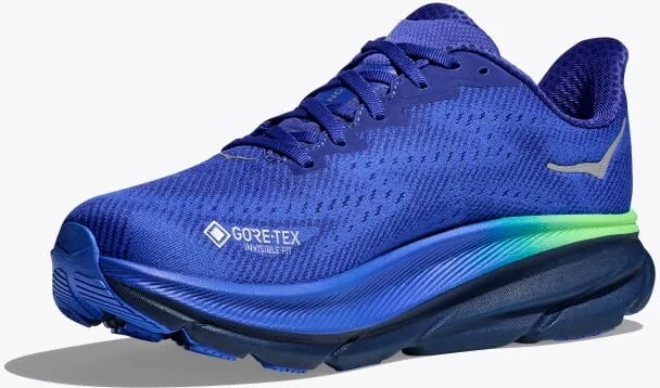 HOKA Men's Clifton 9 GTX Shoes in Dazzling Blue/Evening Sky - Image 3