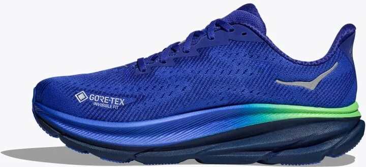 HOKA Men's Clifton 9 GTX Shoes in Dazzling Blue/Evening Sky - Image 8