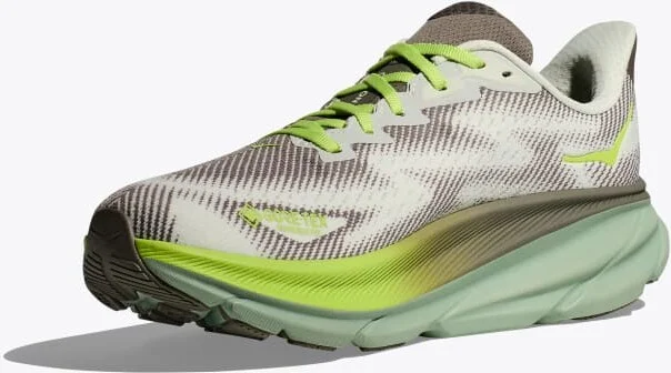 HOKA Men's Clifton 9 GTX Shoes in Slate/Aloe Vera - Image 3