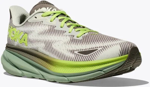 HOKA Men's Clifton 9 GTX Shoes in Slate/Aloe Vera - Image 6