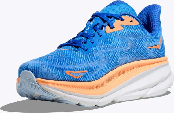 HOKA Men's Clifton 9 Shoes in Coastal Sky/All Aboard - Image 3