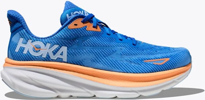 HOKA Men's Clifton 9 Shoes in Coastal Sky/All Aboard