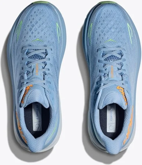 HOKA Men's Clifton 9 Shoes in Dusk/Illusion - Image 2
