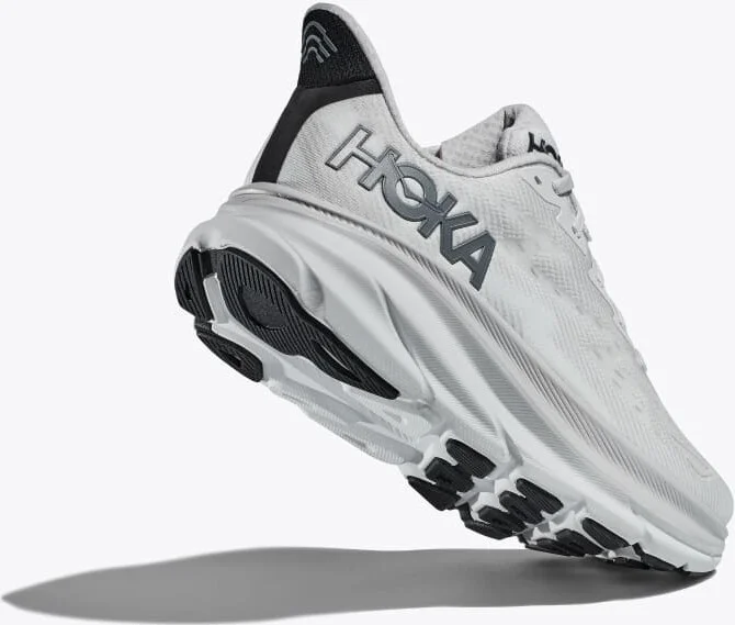 HOKA Men's Clifton 9 Shoes in Nimbus Cloud/Steel Wool - Image 4