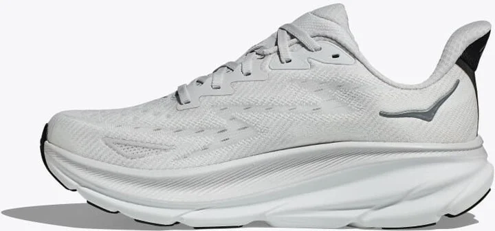 HOKA Men's Clifton 9 Shoes in Nimbus Cloud/Steel Wool - Image 8