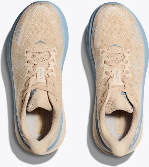 HOKA Men's Clifton 9 Shoes in Oak/Alabaster - Image 2