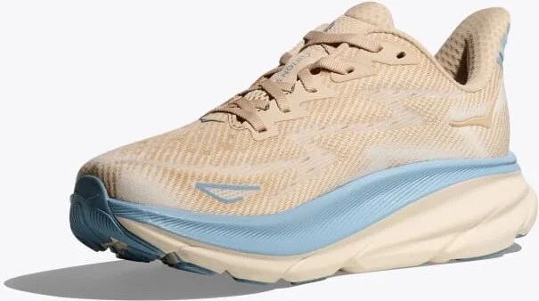 HOKA Men's Clifton 9 Shoes in Oak/Alabaster - Image 3