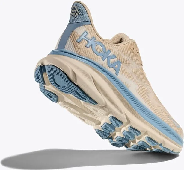 HOKA Men's Clifton 9 Shoes in Oak/Alabaster - Image 4