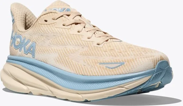 HOKA Men's Clifton 9 Shoes in Oak/Alabaster - Image 6
