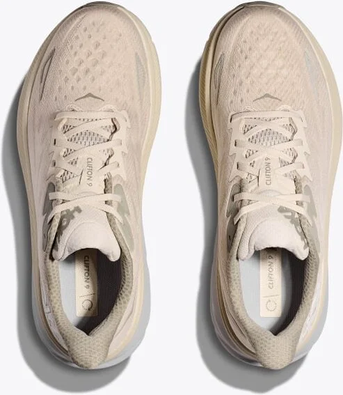 HOKA Men's Clifton 9 Shoes in Oat Milk/Barley - Image 2