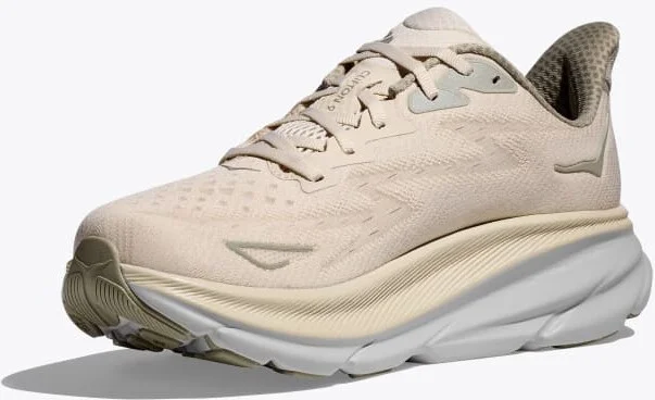 HOKA Men's Clifton 9 Shoes in Oat Milk/Barley - Image 3