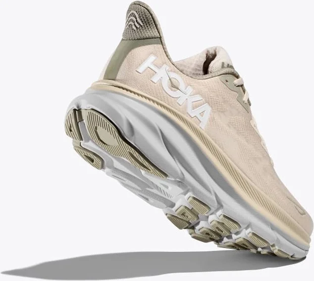 HOKA Men's Clifton 9 Shoes in Oat Milk/Barley - Image 4