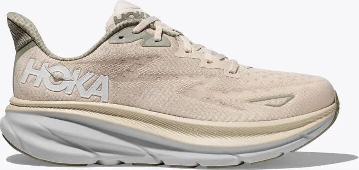 HOKA Men's Clifton 9 Shoes in Oat Milk/Barley