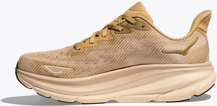 HOKA Men's Clifton 9 Shoes in Wheat/Shifting Sand - Image 8
