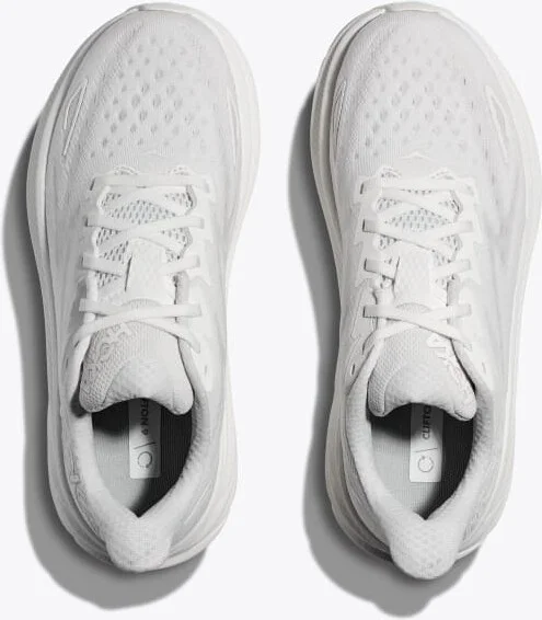 HOKA Men's Clifton 9 Shoes in White/White - Image 2