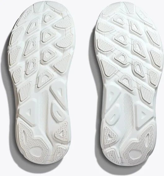 HOKA Men's Clifton 9 Shoes in White/White - Image 7
