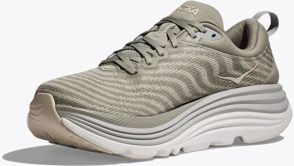 HOKA Men's Gaviota 5 Shoes in Barley/Oat Milk - Image 3
