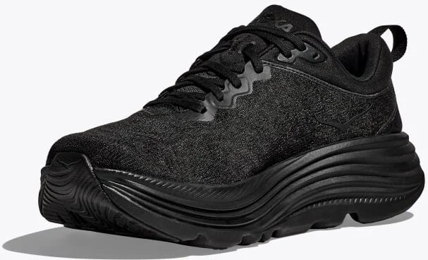 HOKA Men's Gaviota 5 Shoes in Black/Black - Image 3