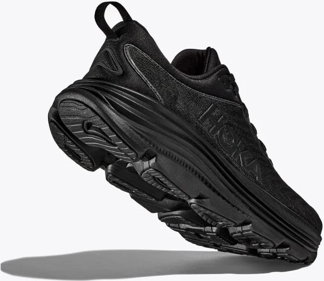 HOKA Men's Gaviota 5 Shoes in Black/Black - Image 4